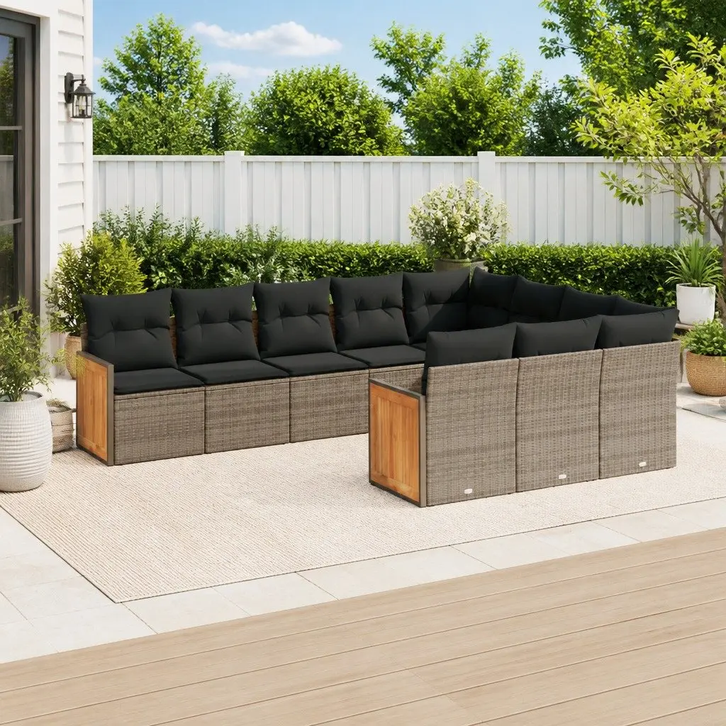 10 Piece Outdoor Sofa Set for Family Enjoyment