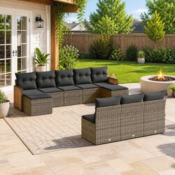 10 Piece Garden Sofa Set