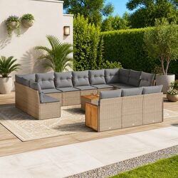 Friendly 14-Piece Garden Sofa Set for Your Outdoor Space