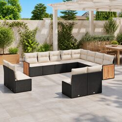 Your Friendly 12 Piece Black Garden Sofa Set