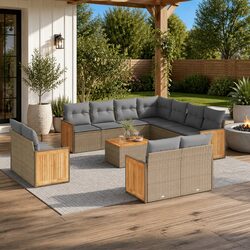 Friendly 12-Piece Garden Sofa Set for Your Patio