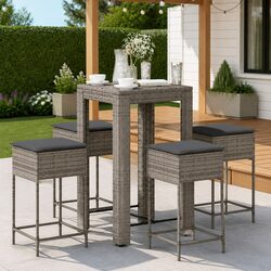 Your 5-Piece Grey Garden Bar Set Awaits
