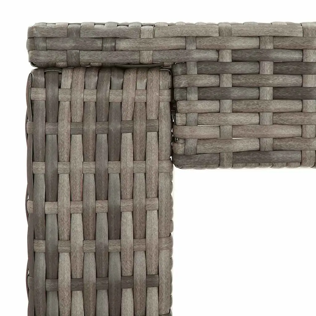 Garden Bar Set 5 Piece with Cushions Grey Outdoor Patio Furniture