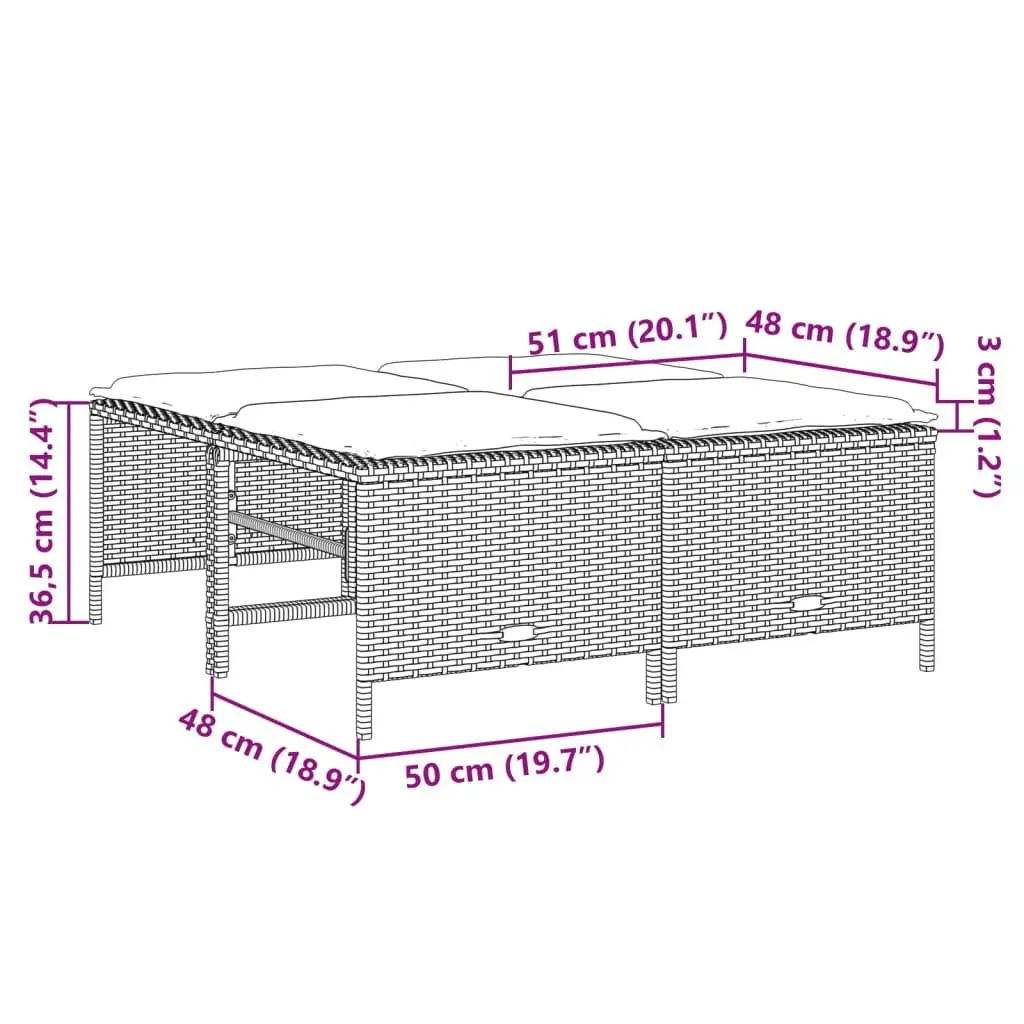 Grey 5 Piece Garden Sofa Set