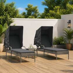 Your New Favorite Sun Loungers with Canopies and Table