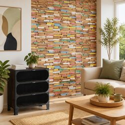 Wall Cladding Panels 10 pcs 1.03 m² Solid Teak Wood Decorative Wall Boards