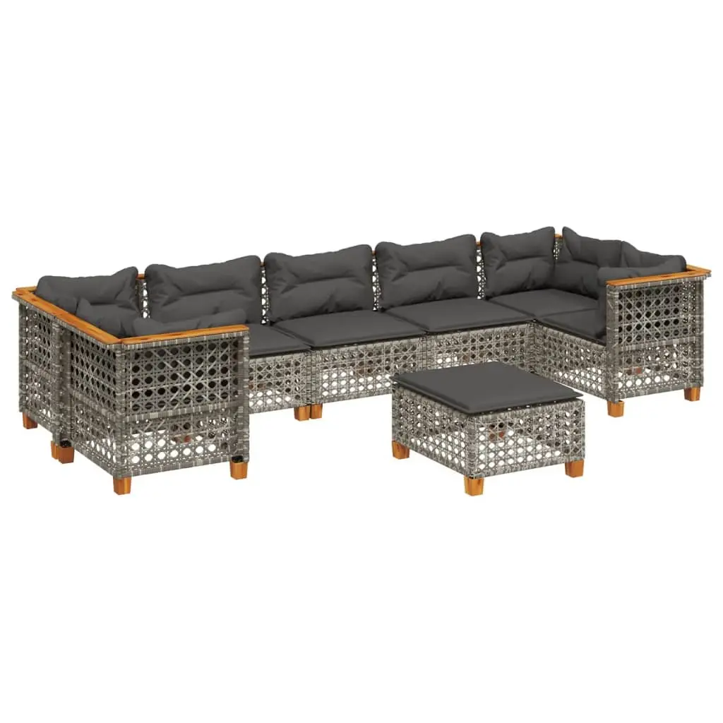 Outdoor Seating with 8-Piece Sofa Set