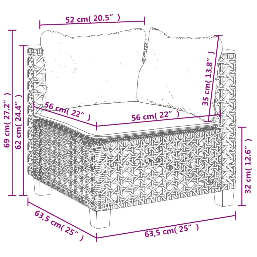 Outdoor Seating with 8-Piece Sofa Set