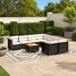 Your New Favorite 9-Piece Garden Sofa Set with Cushions