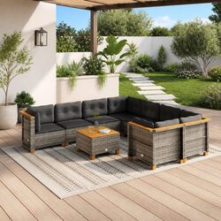 Your Friendly 9 Piece Garden Sofa Set for Gatherings