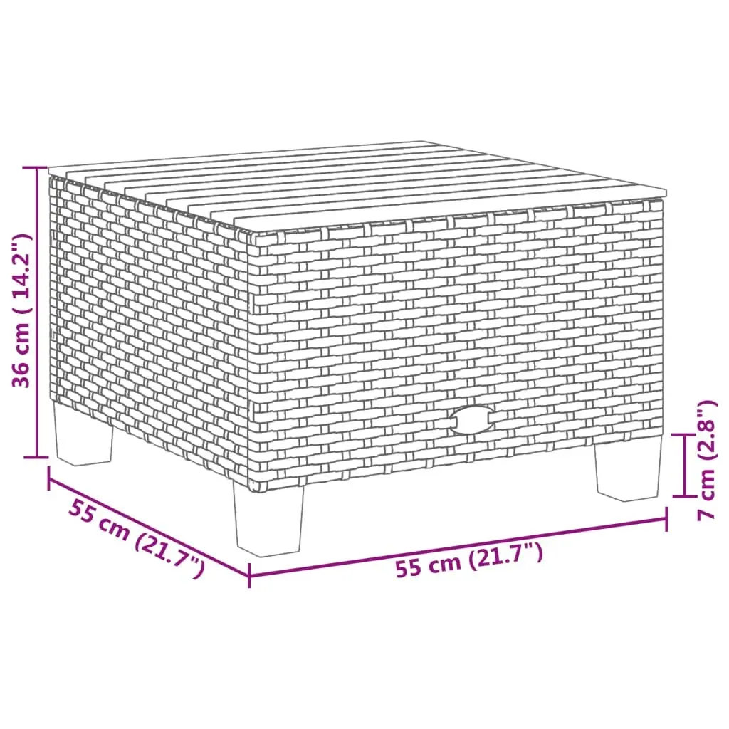 9 Piece Garden Sofa Set Grey Poly Rattan Outdoor Furniture Patio Seating