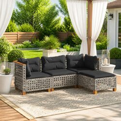 Friendly 4 Piece Garden Sofa Set for Outdoor Spaces