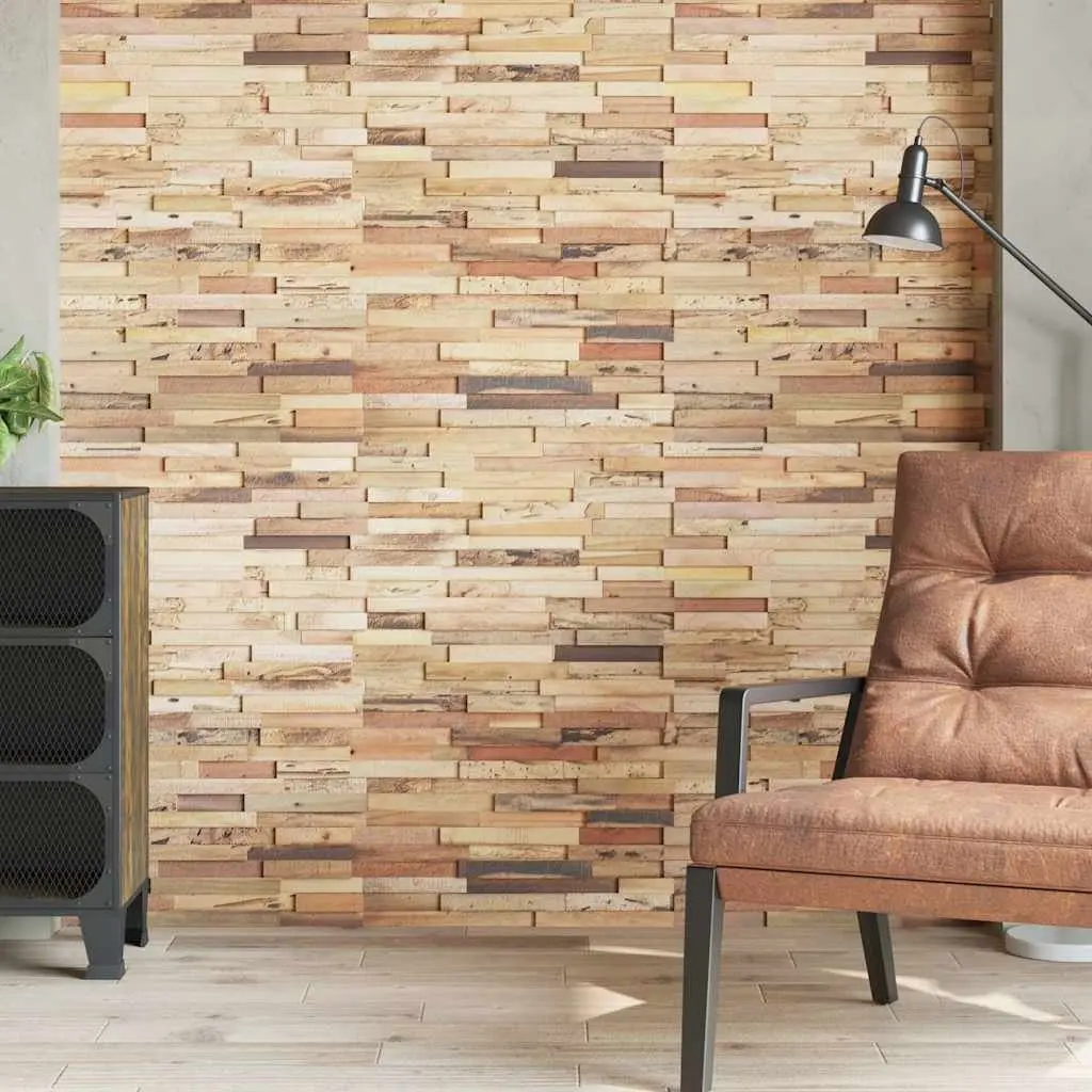 Wall Cladding Panels Teak Wood Decorative Rustic 10 Piece