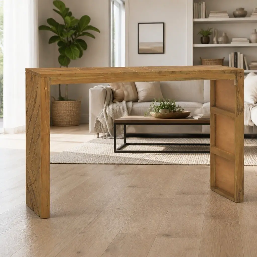 Teak Console Table 110x35x75cm