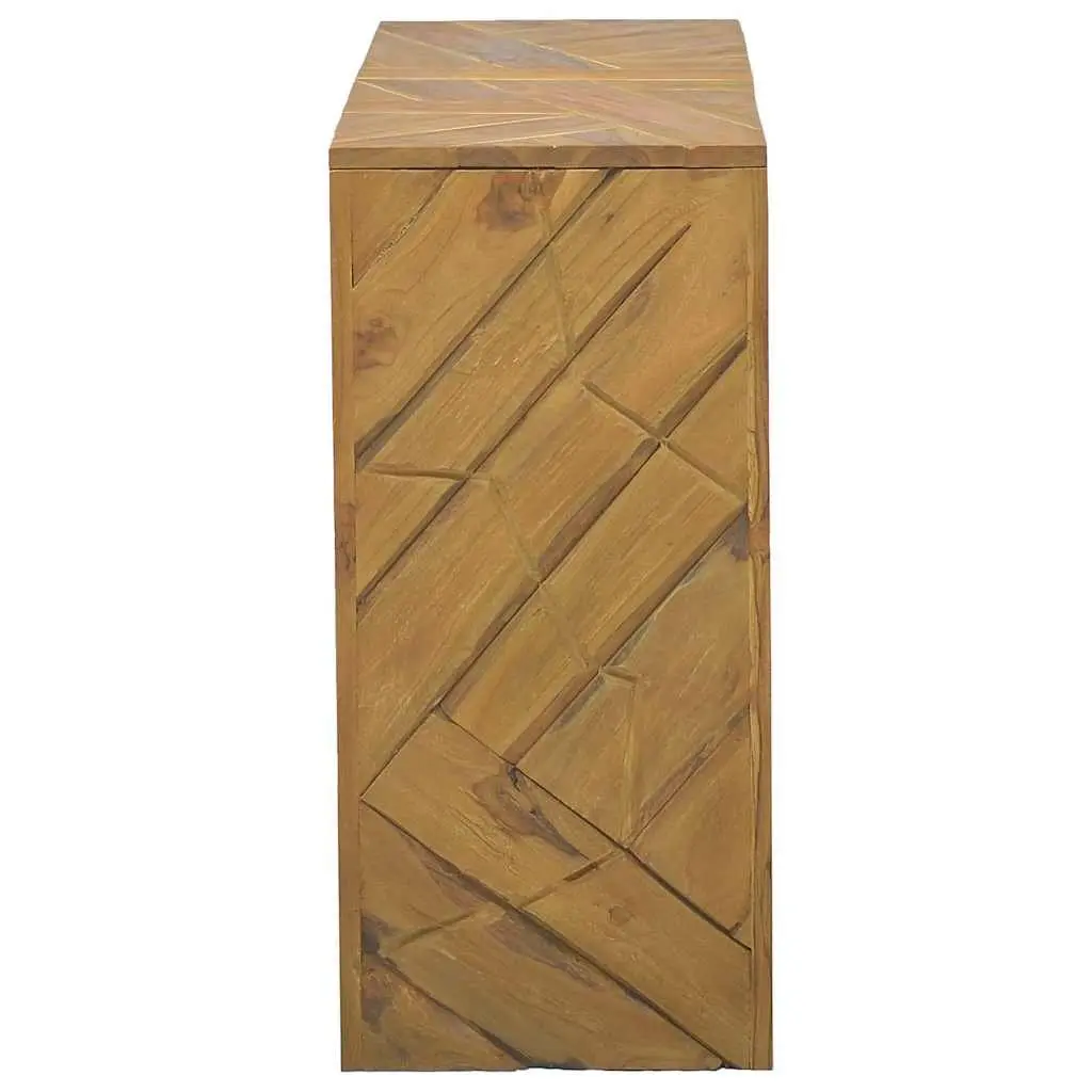 Console Table Teak Wood 110x35x75cm Accent Sideboard Living Room