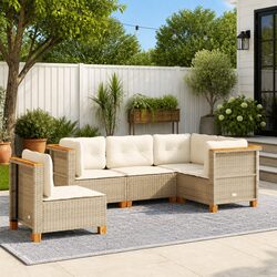 Create Your Outdoor Oasis with a 5-Piece Sofa Set