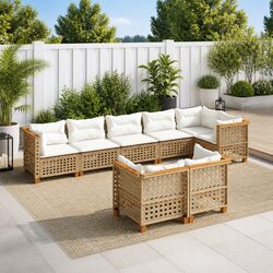 Your Cozy Outdoor Corner: 8-Piece Sofa Set