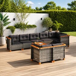 Your Perfect 9-Piece Garden Sofa Set Awaits You
