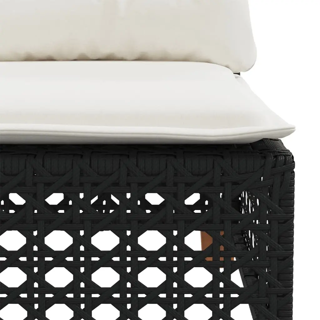 Garden Sofa Set 7 Piece Outdoor Furniture Patio Black Rattan Modular Seating