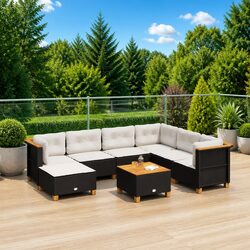 Friendly 8-Piece Garden Sofa Set for Your Outdoors