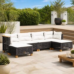 Your New Favorite 6 Piece Black Patio Sofa Set