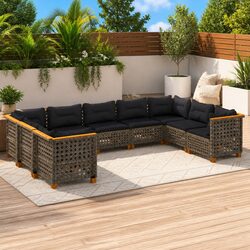Your New Favorite 9-Piece Grey Garden Sofa Set