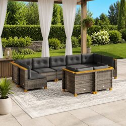 Create Your Ideal Outdoor Space with This 9 Piece Sofa Set