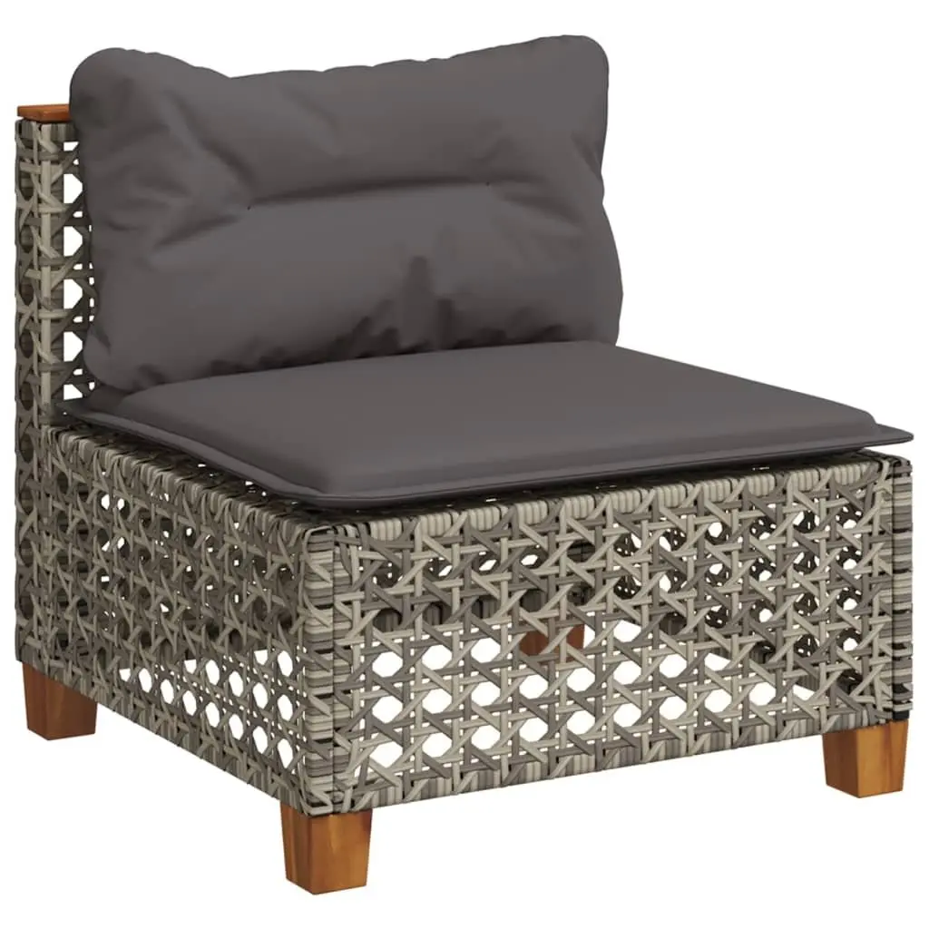 Garden Sofa Set 9 Piece Outdoor Furniture Patio Seating with Cushions Grey