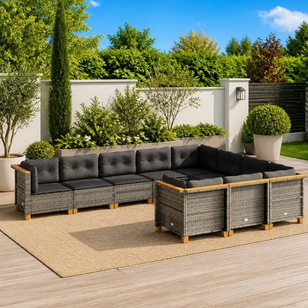 10 Piece Garden Sofa Set