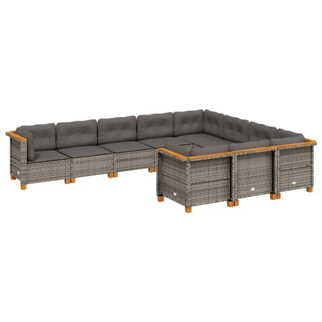 10 Piece Garden Sofa Set