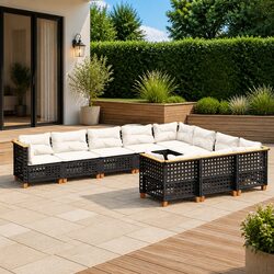 Your Friendly 10-Piece Garden Sofa Set Awaits