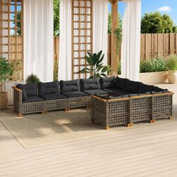 Friendly 10-Piece Garden Sofa Set for You