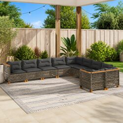 Explore This Stylish 10 Piece Outdoor Sofa Set Today