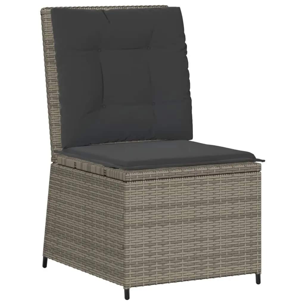 Garden Lounge Set Grey 5 Piece Outdoor Furniture Patio Conversation Seating