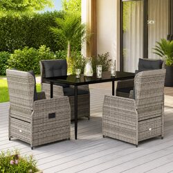 Create a Relaxing Outdoor Area with Our 5-Piece Dining Set