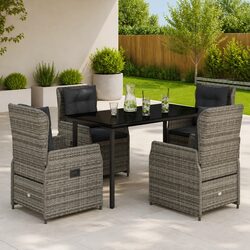 Friendly 5 Piece Outdoor Dining Set for Enjoyable Moments
