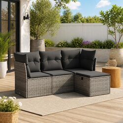 You’ll Love This 4-Piece Outdoor Sofa Set with Cushions