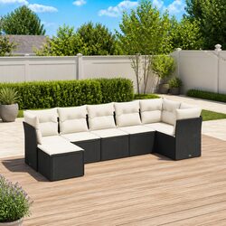 7 Piece Garden Sofa Set Outdoor Furniture Patio Conversation Seating with