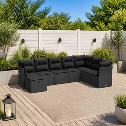 Friendly 8 Piece Modular Garden Sofa Set with Cushions
