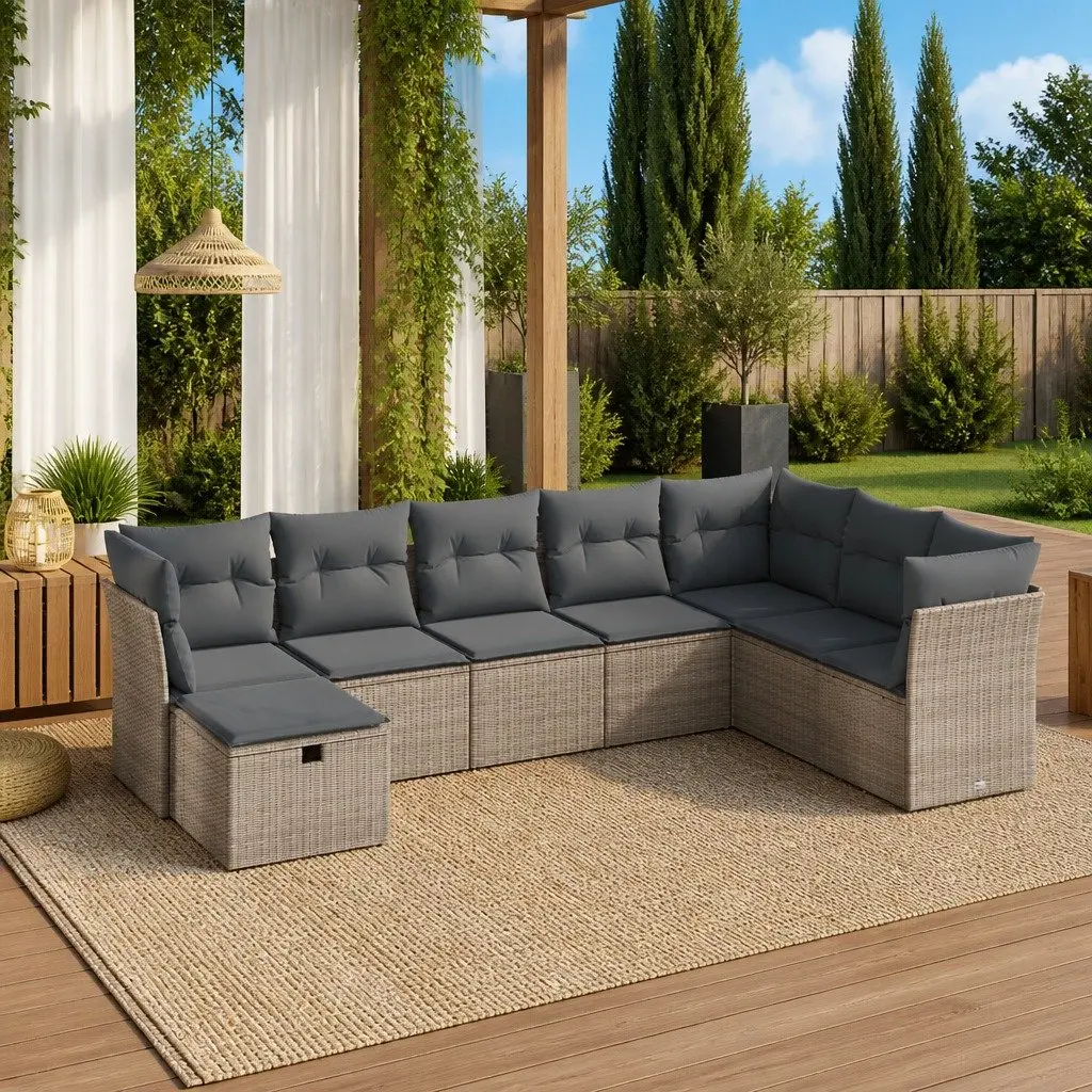 8-Piece Garden Sofa Set for Outdoor Comfort