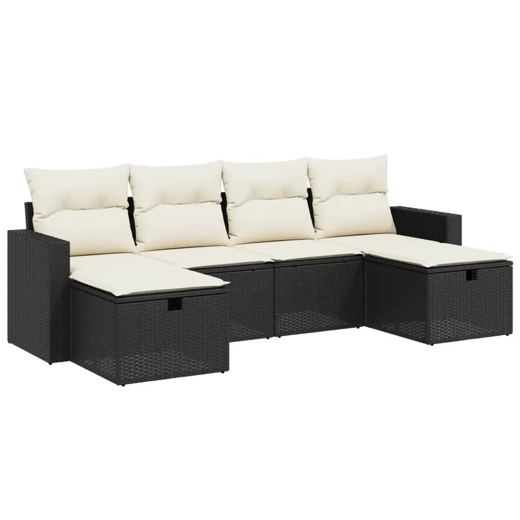 6 Piece Garden Sofa Set