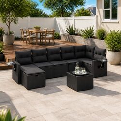 Explore the 8 Piece Garden Sofa Set for Your Outdoors