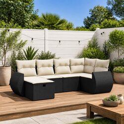 Friendly and Functional 6 Piece Garden Sofa Set