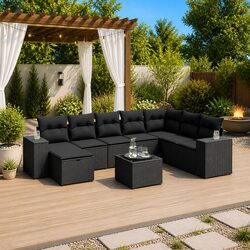 Your New 9 Piece Modular Garden Sofa Set Awaits