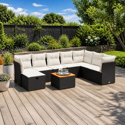 Friendly 9 Piece Garden Sofa Set for Your Outdoor Space