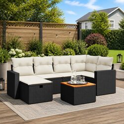 Your Perfect 7 Piece Garden Sofa Set in Black