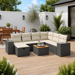 Join Family Outdoors with This 8 Piece Garden Sofa Set