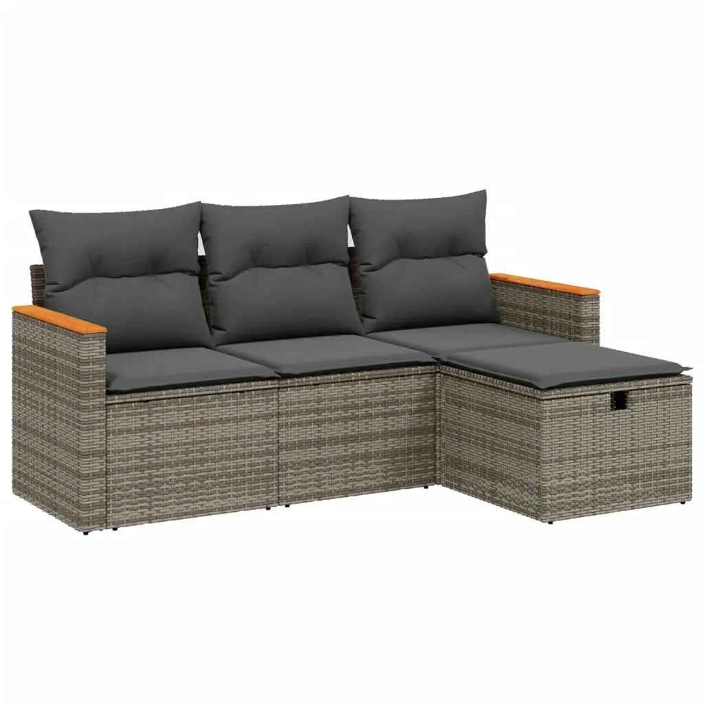 4 Piece Garden Sofa Set