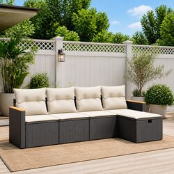 Create Comfort with a 5-Piece Outdoor Sofa Set