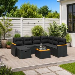 Your Perfect Outdoor Retreat with This 8 Piece Sofa Set